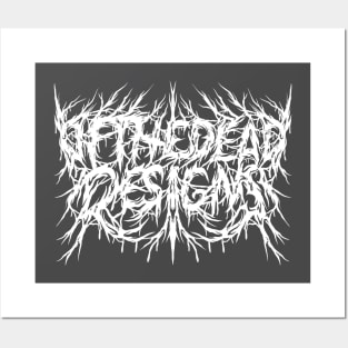 DEATH METAL LOGO Posters and Art